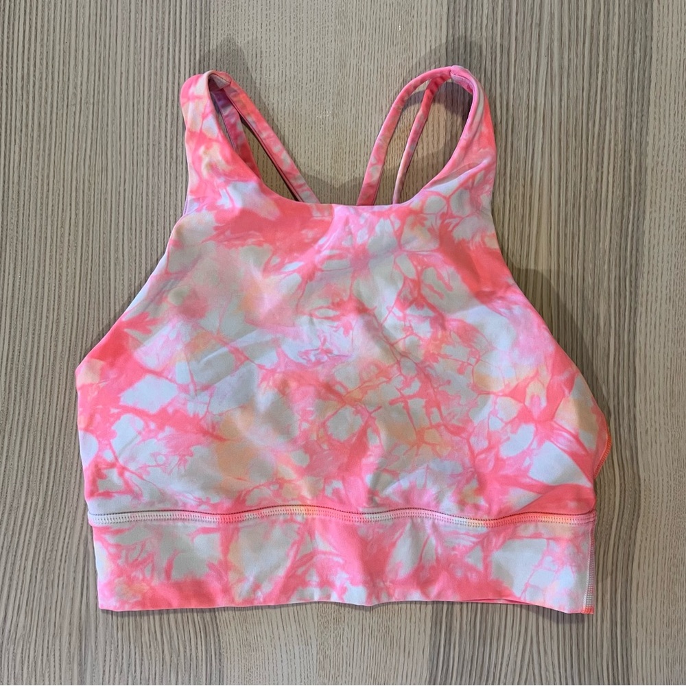 Lululemon Grapefruit Shibori Sports Bra Size 6